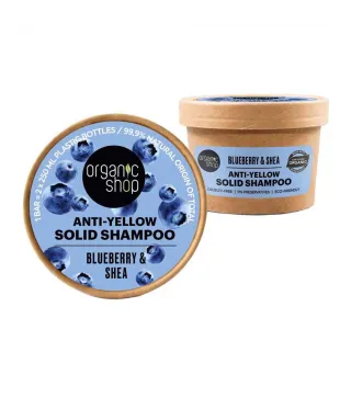 ORGANIC SHOP BLUEBERRY ANTI-YELLOW CHAMPU SOLIDO 60GR