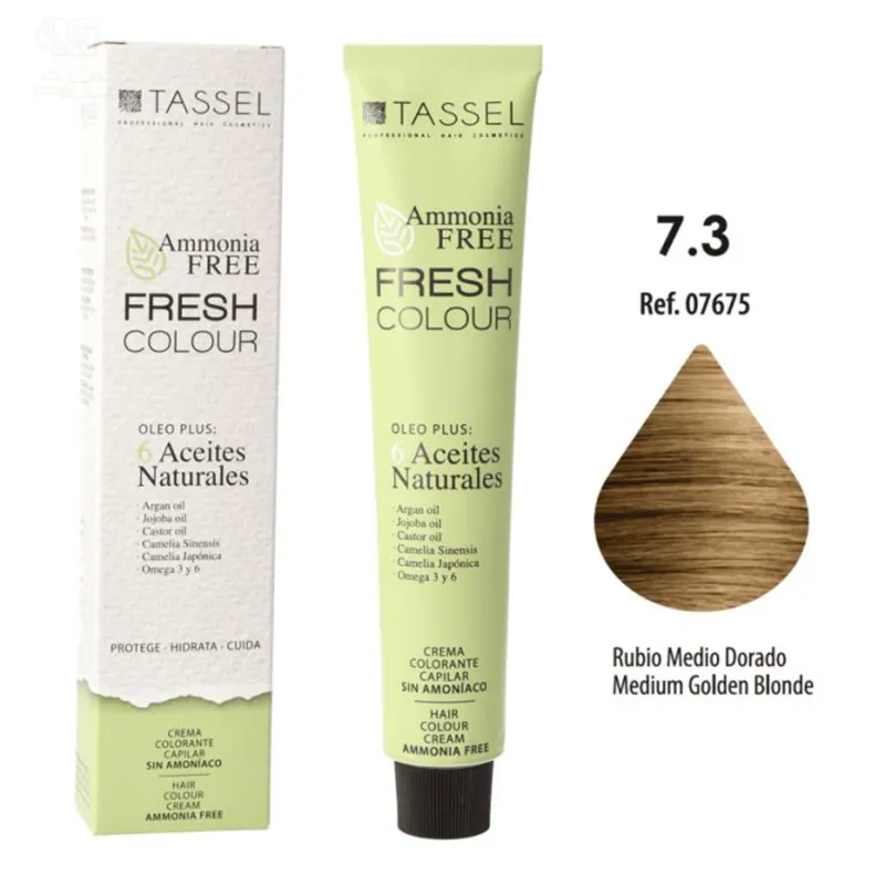 EUROSTIL FRESH COLOUR CREMA COLORANTE SIN AMONIACO RUBIO MEDIO 1UN