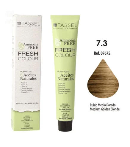 EUROSTIL FRESH COLOUR CREMA COLORANTE SIN AMONIACO RUBIO MEDIO 1UN