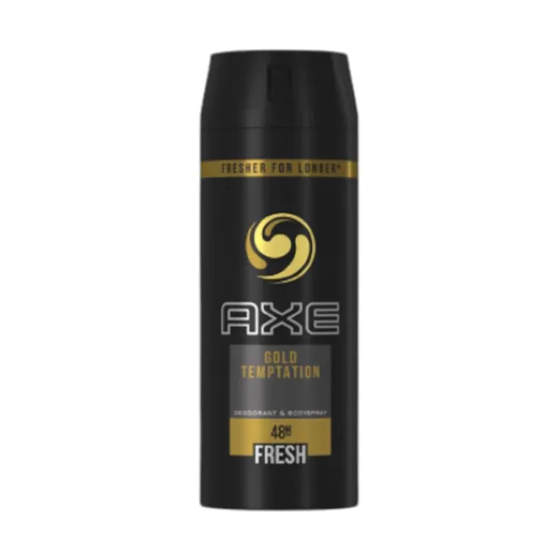 AXE GOLD TEMPTATION DESODORANTE 150ML VAPORIZADOR AXE GOLD TEMPTATION DESODORANTE 150ML VAPORIZADOR