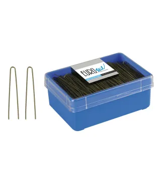 EUROSTIL MOÑO LISA HORQUILLAS NEGRAS CAJA 1UN