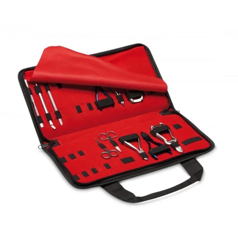 EUROSTIL MANICURA PEDICURA ESTUCHE SET 11 HERRAMIENTAS 1UN