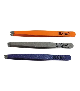 EUROSTIL MEDIANA 8CM PINZA DE DEPILAR COLORES 1UN