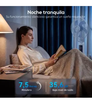 Ventilador Nebulizador 90W Oscilación de 75° 3 Velocidades 5 Aspas Depósito de Agua de 3L 5 Ruedas Control Remoto