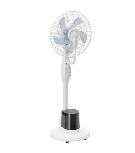 Ventilador Nebulizador 90W Oscilación de 70° 3 Velocidades 5 Aspas Depósito de Agua de 3,5L 5 Ruedas Blanco