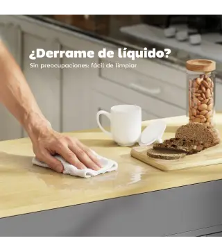 Isla de Cocina con Ruedas Encimera Extensible 4 Puertas Estantes Ajustables Especiero y Soporte para Toallas Gris