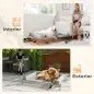 Cama Elevada para Perros Refrescante con Refuerzos Extraíbles Malla Transpirable y Marco de Acero 130x90x30 cm Gris