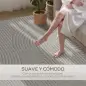 Alfombra Salón 230x160 cm Pelo Corto Estilo Moderno Base Antideslizante Tejida a Máquina Gris
