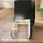 Mini Nevera Silenciosa 88 L Clase E Bajo Encimera Temperatura Regulable 5 Niveles Puerta Reversible Luz Interior Negro