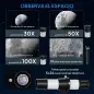 Telescopio Refractor Astronómico para Adultos y Principiantes Apertura 70 mm con Lente Barlow Trípode Ajustable Blanco