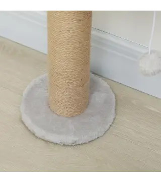 Árbol para Gatos de Pared de 5 Niveles Rascador para Gatos Estrecho con Bola y Rascadores 48x21x180 cm Gris Claro