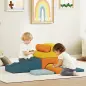 Juego de 9 Bloques de Espuma para Niños con Fundas de Terciopelo Lavables para Escalar y Gatear Multicolor