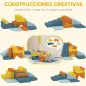 Juego de 9 Bloques de Espuma para Niños con Fundas de Terciopelo Lavables para Escalar y Gatear Multicolor