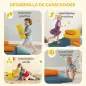Juego de 9 Bloques de Espuma para Niños con Fundas de Terciopelo Lavables para Escalar y Gatear Multicolor