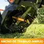 Cortacésped a Batería Inalámbrico 18V con 2 Baterías de 4Ah Ancho de Corte de 34 cm y Función de Mulching Motor 700 W