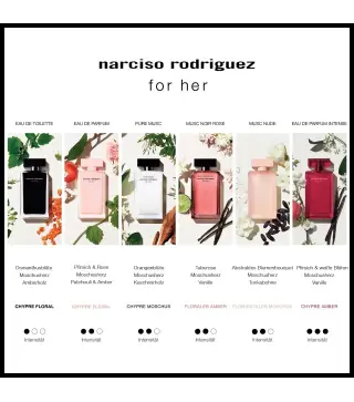 NARCISO RODRIGUEZ FOR HER PURE MUSC EAU DE PARFUM 50ML VAPORIZADOR