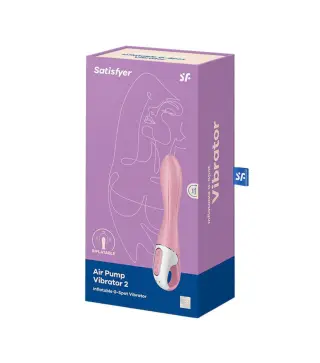 SATISFYER AIR PUMP VIBRATOR 2 INFLATABLE PUNTO G VIBRADOR 1UN