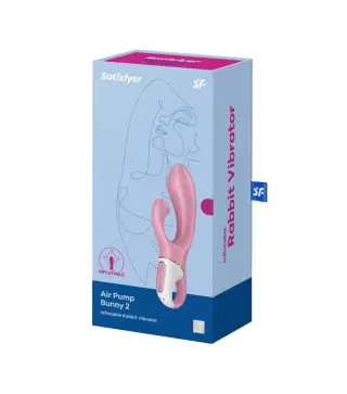 SATISFYER AIR PUMP BUNNY 2 INFLATABLE RABBIT VIBRADOR 1UN