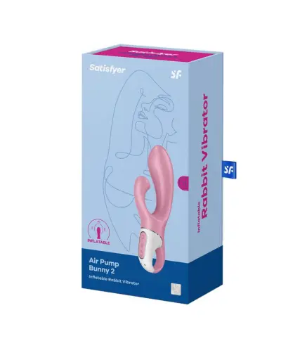 SATISFYER AIR PUMP BUNNY 2 INFLATABLE RABBIT VIBRADOR 1UN