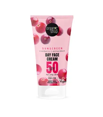 ORGANIC SHOP CRANBERRY CREMA FACIAL DE DIA SPF50 50ML