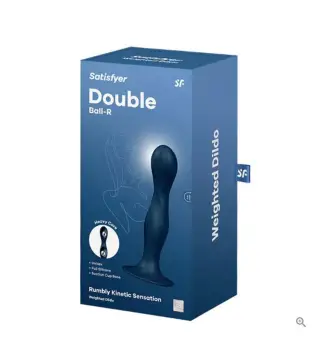 SATISFYER DOUBLE BALL-R RUMBLY KINETIC SENSATTION DILDO 1UN
