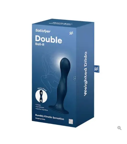 SATISFYER DOUBLE BALL-R RUMBLY KINETIC SENSATTION DILDO 1UN