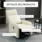Sillón Levanta Personas Sillón Relax Eléctrico Sillón Elevador Reclinable 145° con Control Remoto 67x95x105 cm Crema Sillón Levanta Personas Sillón Relax Eléctrico Sillón Elevador Reclinable 145° con Control Remoto 67x95x105 cm Crema