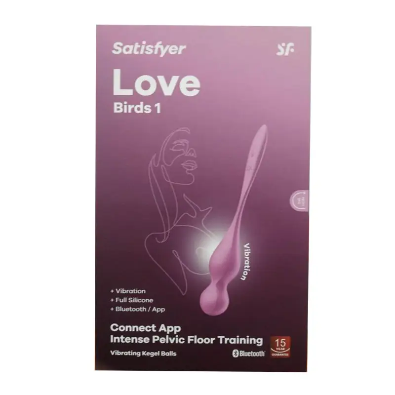 SATISFYER LOVE BIRDS 1 INTENSE PELVIC FLOOR TRAINING APP RED 1UN