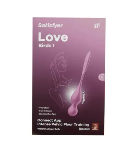 SATISFYER LOVE BIRDS 1 INTENSE PELVIC FLOOR TRAINING APP RED 1UN