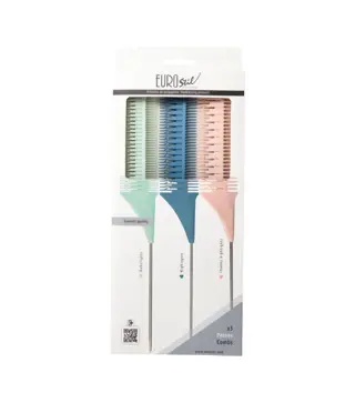 EUROSTIL COLORES SET PEINES MECHAS 3UN