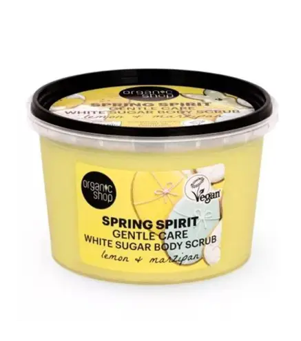 ORGANIC SHOP SPRINT SPIRIT EXFOLIANTE CORPORAL AZUCAR BLANCO LIMON Y MAZIPAN 500ML