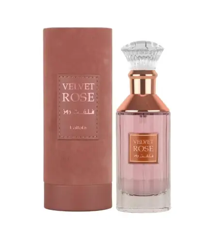 LATTAFA VELVET ROSE EAU DE PARFUM 100ML VAPORIZADOR