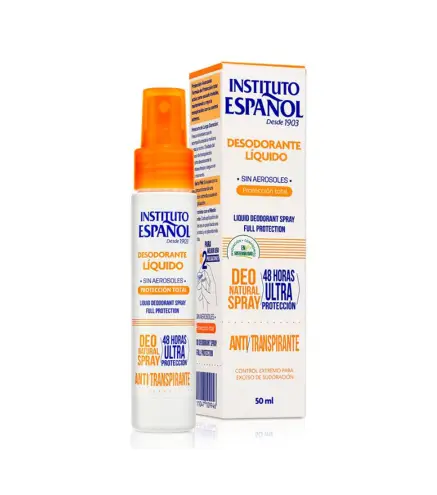 INSTITUTO ESPAÑOL ANTI-TRANSPIRANTE SPRAY DESODORANTE LIQUIDO 50ML VAPORIZADOR