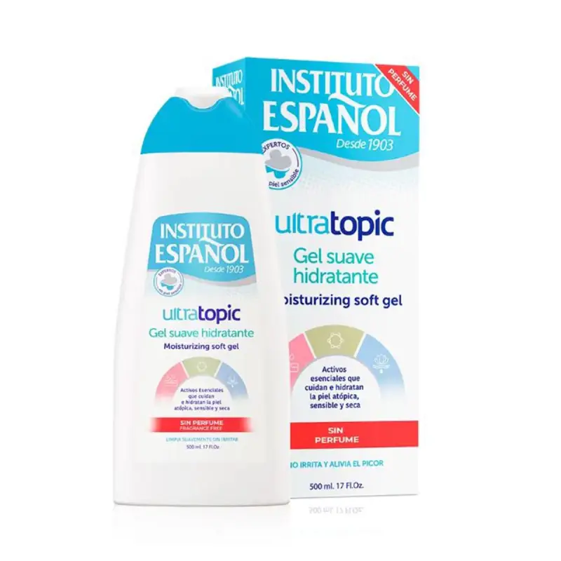 INSTITUTO ESPAÑOL ULTRATOPIC GEL HIDRATANTE SUAVE SIN PERFUME 500ML