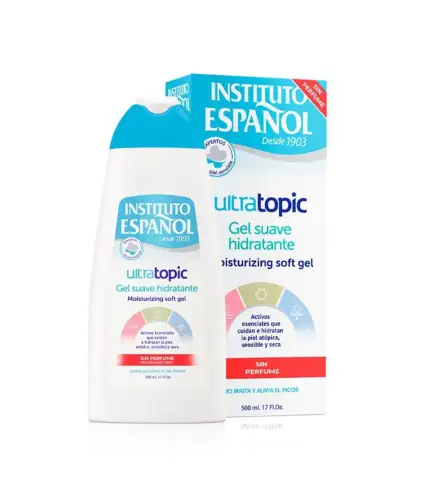 INSTITUTO ESPAÑOL ULTRATOPIC GEL HIDRATANTE SUAVE SIN PERFUME 500ML