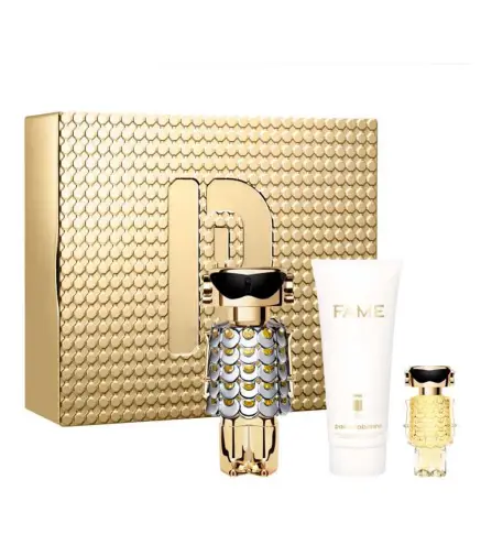 JEAN PAUL GAULTIER FAME EAU DE PARFUM 80ML VAPORIZADOR + LOCION CORPORAL PERFUMADA 100ML + MINIATURA 1U
