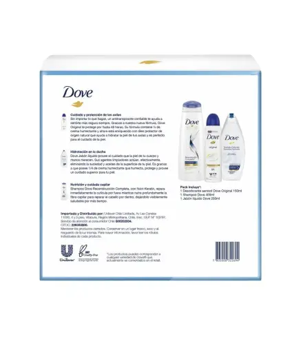 DOVE ORIGINAL SPRAY 0% ALCOHOL ANTI-TRANSPIRANT 150ML VAPORIZADOR