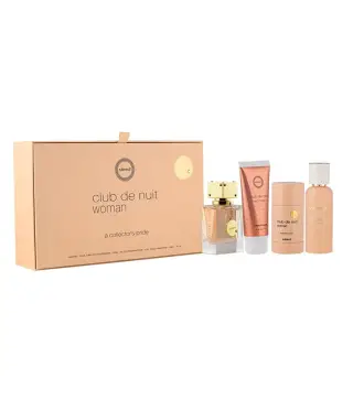 ARMAF CLUB DENUIT WOMAN EAU DE PARFUM 55UN VAPORIZADOR + HAIR MIST 55ML + DESODORANTE STICK 75ML + CREMA DE MANOS 50ML