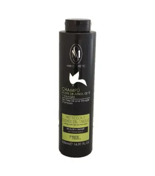 HAIR COSMETIC SM VINAGRE Y ACEITE DE ARBOL DE TE CHAMPU SIN PARABENOS SIN OLOR 500ML