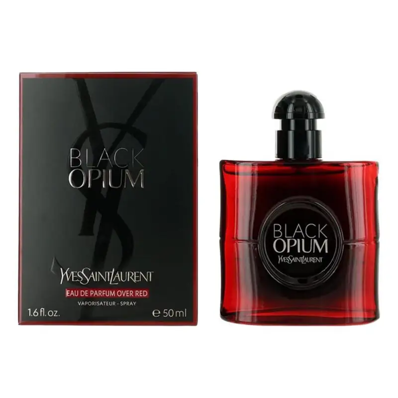 YVES SAINT LAURENT BLACK OPIUM EAU DE PARFUM OVER RED 50ML VAPORIZADOR
