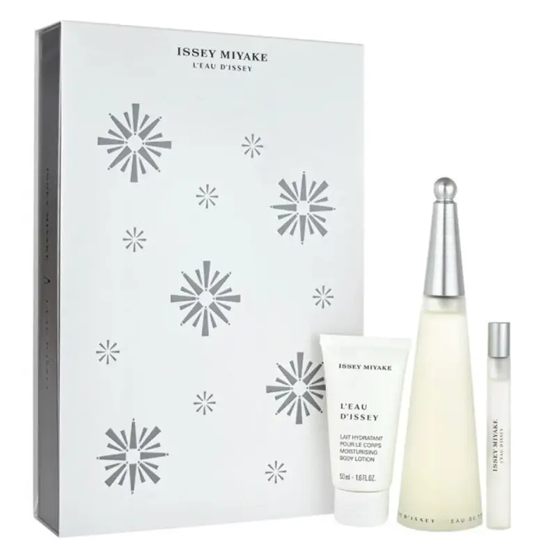 ISSEY MIYAKE L'EAU D'ISSEY EAU DE TOILETTE 100ML VAPORIZADOR + EAU DE TOILETTE 10ML VAPORIZADOR + LOCION CORPORAL PERFUMADA 50ML