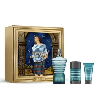 JEAN PAUL GAULTIER LE MALE EAU DE TOILETTE 125ML + BALSAMO AFTER SHAVE 50ML + DESODORANTE STICK 75ML
