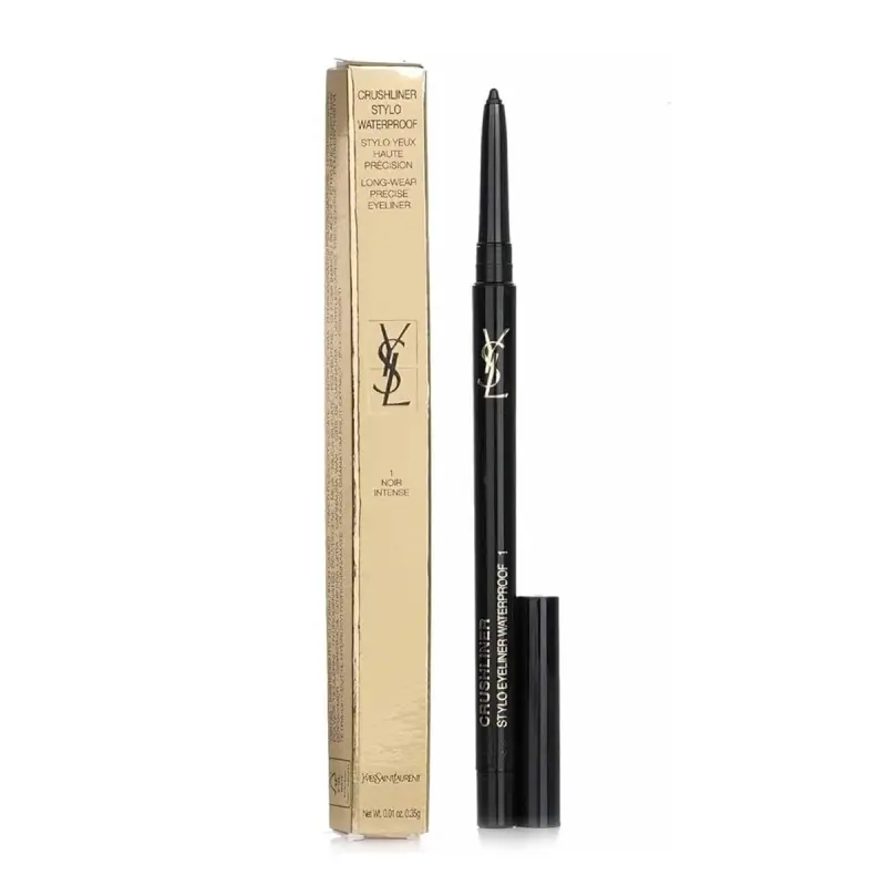 YVES SAINT LAURENT CRUSHLINER STYLO PERFILADOR LABIAL 01 NOIR INTENSE WATERPROOF 1UN