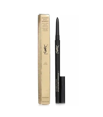 YVES SAINT LAURENT CRUSHLINER STYLO PERFILADOR LABIAL 01 NOIR INTENSE WATERPROOF 1UN