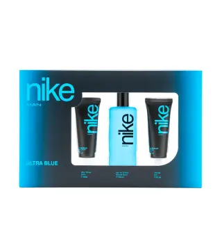 NIKE MAN ULTRA BLUE EAU DE TOILETTE 100ML VAPORIZADOR + BALSAMO AFTER SHAVE 75ML + GEL DE BAÑO 75ML