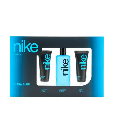 NIKE MAN ULTRA BLUE EAU DE TOILETTE 100ML VAPORIZADOR + BALSAMO AFTER SHAVE 75ML + GEL DE BAÑO 75ML