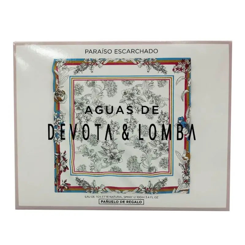 DEVOTA LOMBA AGUAS DE DEVOTA LOMBA EAU DE TOILETTE PARAISO ESCARCHADO 100ML + PAÑUELO 1U DEVOTA LOMBA AGUAS DE DEVOTA LOMBA EAU DE TOILETTE PARAISO ESCARCHADO 100ML + PAÑUELO 1U