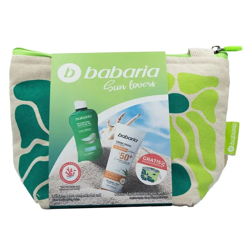 BABARIA PROTECTOR CREMA FACIAL SPF50+ 75ML + BALSAMO AFTER SUN 1U
