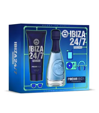 PACHA IBIZA 7/24 FEELING EAU DE TOILETTE FOR MAN 100ML + GEL DE BAÑO 75ML