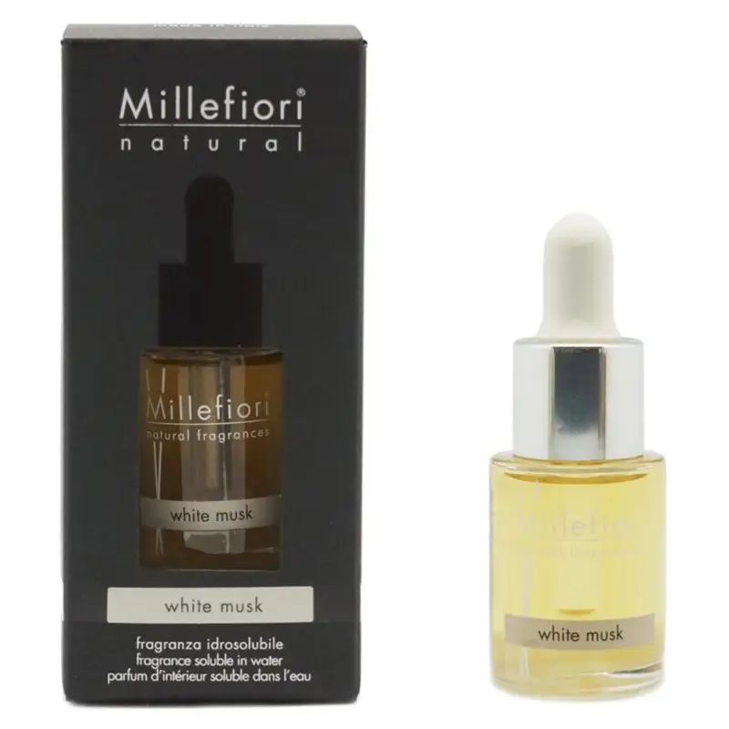 MILLEFIORI NATURAL AGUA PERFUMADA WHITE MUSK 15ML